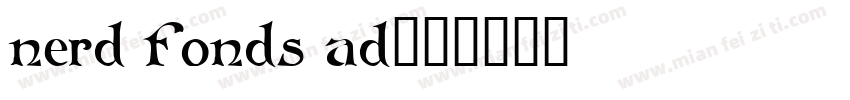 nerd fonds ad字体转换